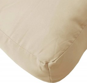 vidaXL Μαξιλάρι Παλέτας Μπεζ 60 x 40 x 12 εκ. Υφασμάτινο