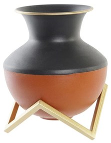 Βάζο DKD Home Decor Πολύχρωμο Μέταλλο Σύγχρονη 18 x 18 x 21 cm