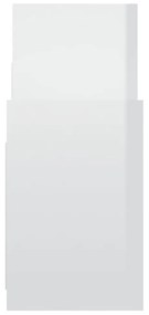 vidaXL Βοηθητικό Ντουλάπι Γυαλ. Λευκό 60 x 26 x 60 εκ. από Μοριοσανίδα