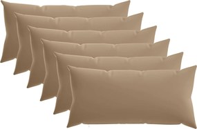 vidaXL Κάλυμμα Μαξιλαριού 6 τμχ. HEERLEN Taupe 40 x 70 cm Πολυεστέρας