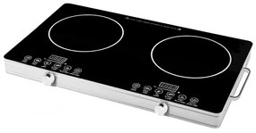 Dvoen infracherven kotlon Elite EFP-1258T, 4400W, οθόνη LED, έλεγχος με αισθητήρα, χρονοδιακόπτης, Cheren/siv