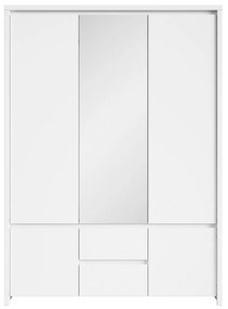 Ντουλάπα Boston E118, Άσπρο, 211x154x56cm, 132 kg, Πόρτες ντουλάπας: Με μεντεσέδες | Epipla1.gr