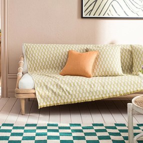 Ριχτάρι Denise 518/ 37 Spring Green Gofis Home Διθέσιο 180x250cm Βαμβάκι-Πολυέστερ