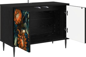 vidaXL Ντουλάπι TV LOCHEM 69 x 33 x 50,5 εκ. Μαύρη Δρυς