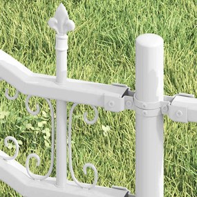 vidaXL Φράχτης Κήπου KAMPEN 240 x 118 εκ Mesh Λευκό