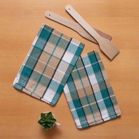 Ποτηρόπανα Σεφ (Σετ 2τμχ) Green Viopros 40x60cm 100% Cotton
