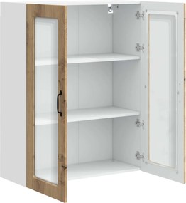 vidaXL Ραφιέρα τοίχου PORTO Artisan Δρυς 80 x 31 x 100 εκ.