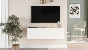 Stewehome Έπιπλο τηλεόρασης με ντουλάπι από πεύκο 100x32x29 cm