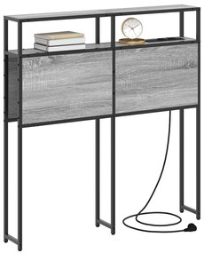 vidaXL Κεφαλάρι Αποθήκης Γκρι sonoma 80 cm Επεξεργασμένο ξύλο