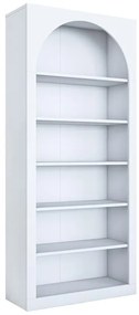 Βιβλιοθήκη Zoel λευκό μελαμίνης 80x31.5x180εκ 80x31.5x180 εκ.