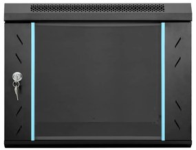 vidaXL Ντουλάπα δικτύου με αποθήκευση Μαύρο 53 x 60 x 45 εκ Ατσάλι