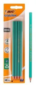 BIC μολύβι γραφίτη 2168902762 Evolution, εξάγωνο, HB, πράσινο, 4τμχ