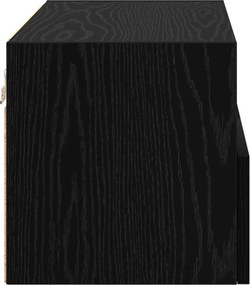 vidaXL Ντουλάπι Τηλεόρασης Τοίχου 60 x 30 x 30 cm Μαύρη Οξυά