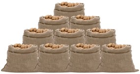 vidaXL Σακιά Γιούτας 10 Τεμ. 100 x 110 εκ. από Γιούτα 220 gsm