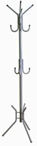 καλόγερος LEROY Μεταλλικός/Silver 38x38x176cm