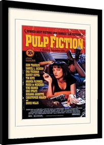 Κορνιζαρισμένη αφίσα Pulp Fiction - Uma On Bed