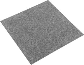vidaXL Χαλί 20 pcs Γκρι 50 x 50 cm 100% Πολυπροπυλένιο