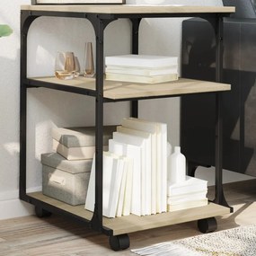 vidaXL Βάση Εκτυπωτή 3 Επιπέδων Sonoma Δρυς 43x48x64 εκ Επεξ. Ξύλο