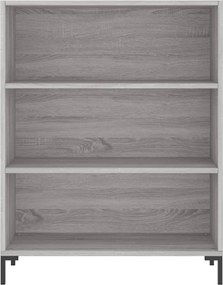 vidaXL Ντουλάπι Sonoma Γκρι 69,5x32,5x180 εκ. Επεξεργασμένο Ξύλο