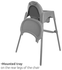 Καρεκλάκι φαγητού  Pesto  Grey  10100582506  Lorelli