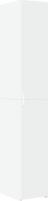 vidaXL Ντουλάπι Λευκό 30x42,5x185 εκ. από Επεξεργασμένο Ξύλο