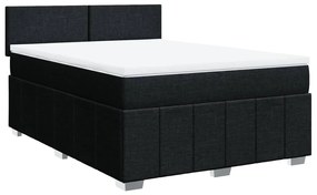 ΚΡΕΒΑΤΙ BOXSPRING ΜΕ ΣΤΡΩΜΑ ΜΑΥΡΟ 140X190 ΕΚ. ΥΦΑΣΜΑΤΙΝΟ 3287058