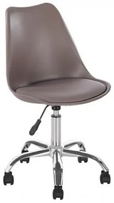 MARTIN καρέκλα γραφείου PP/PU SandBeige/Μοντ.ταπετσαρ. 51x55x81/91cm ΕΟ201,3W