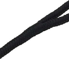 vidaXL Σχοινί Boat 16 mm 15 m Μαύρο Πολυεστέρας