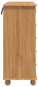 vidaXL Συρταριέρα ASKIM Καφέ 91 x 40 x 95.5 εκ. Μασίφ ξύλο πεύκου