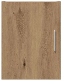 vidaXL Έπιπλο Τοίχου Μασίφ Δρυός 30x42.5x40 εκ. Κατασκευασμένο Ξύλο