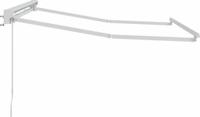 vidaXL Σκελετός Τέντας Ρυθμιζόμενος Λευκός 2,5 x 2 m Ατσάλι