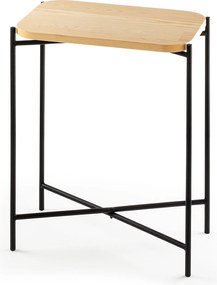 Τραπεζάκι Σαλονιού Μαύρο / Φυσικό SHB 40x26x56