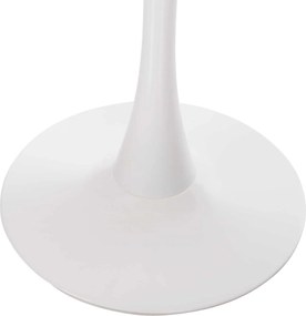 ΤΡΑΠΕΖΙ ΤΡΑΠΕΖΑΡΙΑΣ ROLLO HM9422.11 ΣΤΡΟΓΓΥΛΟ WHITE MARBLE Φ120x74Yεκ.