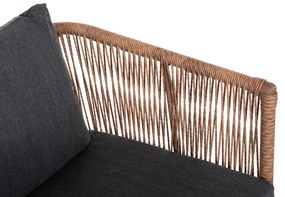 ΣΑΛΟΝΙ ΕΞ.ΧΩΡΟΥ 4ΤΜΧ FREJA HM6057.03 ΑΛΟΥΜ.ΑΝΘΡΑΚΙ-PE RATTAN ΜΠΕΖ-ΑΝΘΡΑΚΙ ΜΑΞΙΛΑΡΙΑ