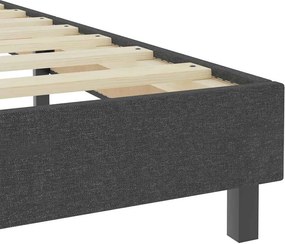vidaXL Πλαίσιο Κρεβατιού Boxspring Γκρι 180 x 200 εκ. Υφασμάτινο