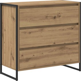 vidaXL Πλαϊνό γραφείο Artisan Δρυς 79 x 36 x 75.5 εκ.