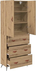 vidaXL Highboard Artisan Oak 69,5 x 34 x 180 εκ. Επεξεργασμένο ξύλο