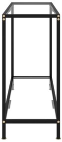vidaXL Τραπέζι Κονσόλα Διαφανές 100 x 35 x 75 εκ. από Ψημένο Γυαλί