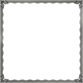 vidaXL Περίγραμμα γκαζόν 60 x 60 x 20 εκ Ατσάλι Ασημί
