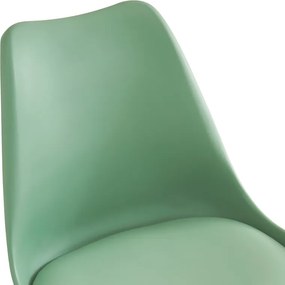 Καρέκλα γραφείου Gaston II pakoworld μέντα pp-pu 48x57x77-90εκ