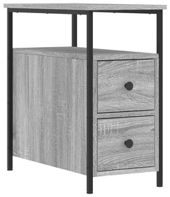 vidaXL Κομοδίνα 2 τεμ. Γκρι Sonoma 30 x 60 x 60 εκ. από Επεξεργ. Ξύλο