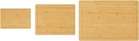 vidaXL Σετ Σανίδα Κοπής 3 Τεμαχίων από Μπαμπού