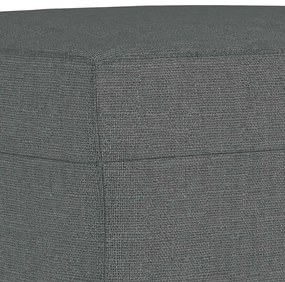 vidaXL Υποπόδιο Σκούρο Γκρι 60 x 50 x 41 εκ. Υφασμάτινο