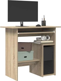 vidaXL Γραφείο Χρώμα Sonoma Δρυς 80 x 45 x 74 εκ. από Επεξ. Ξύλο