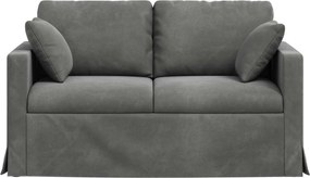 vidaXL Καναπές Σκούρο Γκρι