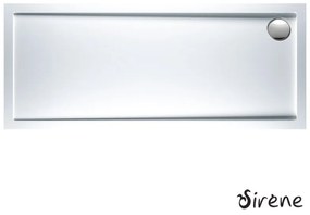SIRENE EXTRA FLAT E16080-300 Ορθογώνια Ακρυλική Ντουζιέρα White 160x80cm