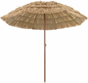 vidaXL Παράσολα Παραλίας Φυσικό 255 x 255 x 255 εκ