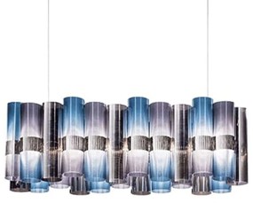 Φωτιστικό Οροφής - Ράγα La Lollo 93x28x28cm Led 7820lm 70W 2700K Silver-Blue Slamp