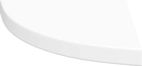 vidaXL Ράφια Τοίχου Γωνιακά 4 τεμ. Άσπρα 35x35x3,8 εκ. MDF