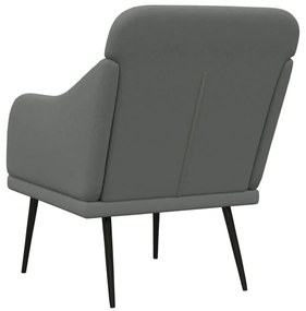 vidaXL Πολυθρόνα Σκούρο Γκρι 63 x 76 x 80 εκ. Υφασμάτινη